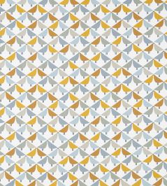 Lintu Fabric by Scion Dandelion / Butterscotch / Pebble Lintu Fabric by Scion Dandelion / Butterscotch / Pebble