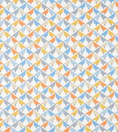 Lintu Fabric by Scion Satsuma / Sky / Pebble Lintu Fabric by Scion Satsuma / Sky / Pebble