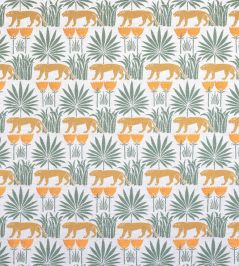 Lioness & Palms 1918 Fabric by CommonRoom Midday Lioness & Palms 1918 Fabric by CommonRoom Midday