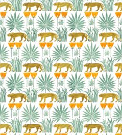 Lioness & Palms 1918 Wallpaper by CommonRoom Midday Lioness & Palms 1918 Wallpaper by CommonRoom Midday