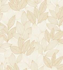 Little Botanica Wallpaper by Caselio Blanc or Little Botanica Wallpaper by Caselio Blanc or