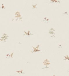 Little Fox Wallpaper by Borastapeter Linen Little Fox Wallpaper by Borastapeter Linen