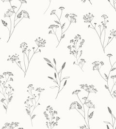 Little Graminea Wallpaper by Caselio Noir Blanc Little Graminea Wallpaper by Caselio Noir Blanc