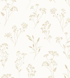 Little Graminea Wallpaper by Caselio Or Blanc Little Graminea Wallpaper by Caselio Or Blanc