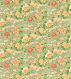 Little Magnolia Fabric by GP & J Baker Emerald Little Magnolia Fabric by GP & J Baker Emerald