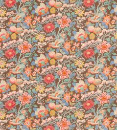Little Magnolia Fabric by GP & J Baker Espresso Little Magnolia Fabric by GP & J Baker Espresso