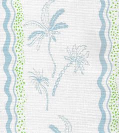 Little Palm Fabric by Kate Medlicott Cloudy Blue-Lawn Little Palm Fabric by Kate Medlicott Cloudy Blue-Lawn