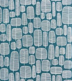 Little Trees Wallpaper by MissPrint Petroleum Little Trees Wallpaper by MissPrint Petroleum