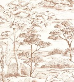 Littoral Wallpaper by Casadeco Terracotta Littoral Wallpaper by Casadeco Terracotta