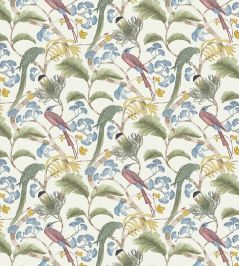 Living Branches Fabric by Josephine Munsey Ivory, Soft Olive and Yellow Living Branches Fabric by Josephine Munsey Ivory, Soft Olive and Yellow