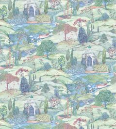 Lodhi Wallpaper by Osborne & Little Aqua Lodhi Wallpaper by Osborne & Little Aqua