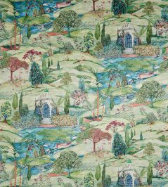 Lodhi Velvet Fabric by Osborne & Little Emerald Lodhi Velvet Fabric by Osborne & Little Emerald