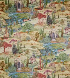 Lodhi Velvet Fabric by Osborne & Little Gold Lodhi Velvet Fabric by Osborne & Little Gold