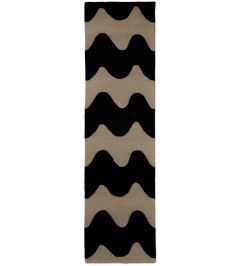 Lokki Runner Rug by Marimekko Black Lokki Runner Rug by Marimekko Black