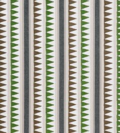 Lomita Stripe Fabric by Thibaut Black and Green Lomita Stripe Fabric by Thibaut Black and Green