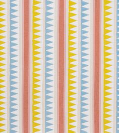 Lomita Stripe Fabric by Thibaut Coral and Yellow Lomita Stripe Fabric by Thibaut Coral and Yellow