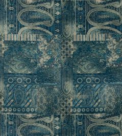 Lomond Velvet Fabric by Mulberry Home Indigo Lomond Velvet Fabric by Mulberry Home Indigo