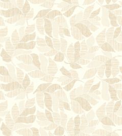 Lontara Wallpaper by Casamance Blanc/Dore Lontara Wallpaper by Casamance Blanc/Dore
