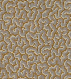 Lophelia Fabric by Nobilis Mustard Lophelia Fabric by Nobilis Mustard