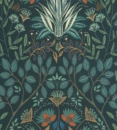 Lords Wallpaper by Casadeco Bleu Paon Lords Wallpaper by Casadeco Bleu Paon