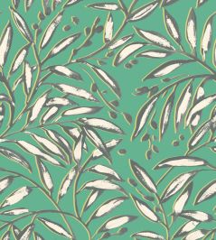 Lorena Vine Wallpaper by Ohpopsi Emerald Lorena Vine Wallpaper by Ohpopsi Emerald