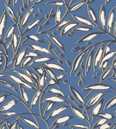 Lorena Vine Wallpaper by Ohpopsi Indigo Lorena Vine Wallpaper by Ohpopsi Indigo