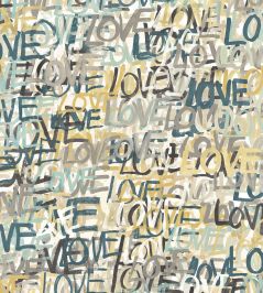 Love Scribble Wallpaper by Ohpopsi Polished Cement Love Scribble Wallpaper by Ohpopsi Polished Cement