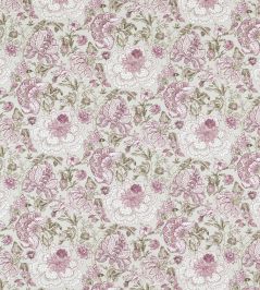 Lucienne Fabric by Clarke & Clarke Raspberry/Linen Lucienne Fabric by Clarke & Clarke Raspberry/Linen