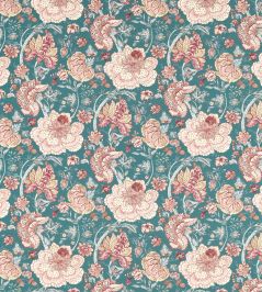 Lucienne Fabric by Clarke & Clarke Teal Lucienne Fabric by Clarke & Clarke Teal