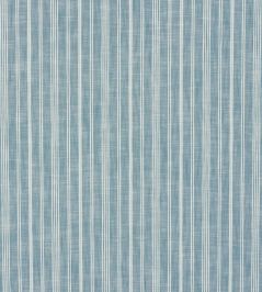 Lucy Stripe Fabric by Schumacher Indigo Lucy Stripe Fabric by Schumacher Indigo