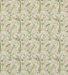 Lulworth Fabric by Baker Lifestyle Green/Pink Lulworth Fabric by Baker Lifestyle Green/Pink