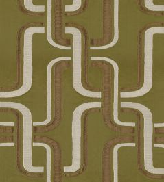 Luminescence Fabric by Casamance Olive Luminescence Fabric by Casamance Olive