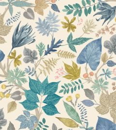Lush Leaves Wallpaper by Ohpopsi Denim & Stone Lush Leaves Wallpaper by Ohpopsi Denim & Stone