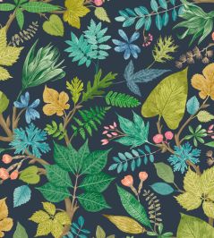 Lush Leaves Wallpaper by Ohpopsi Midnight Garden Lush Leaves Wallpaper by Ohpopsi Midnight Garden