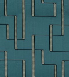 Lusio Fabric by Casamance Petrole Lusio Fabric by Casamance Petrole