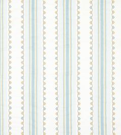 Mabel Stripe Fabric by Nina Campbell Aqua/Yellow Mabel Stripe Fabric by Nina Campbell Aqua/Yellow