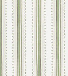 Mabel Stripe Fabric by Nina Campbell Green/Chocolate Mabel Stripe Fabric by Nina Campbell Green/Chocolate