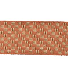 Macao Raphia Braid 60mm Trimming by Houles Corail Macao Raphia Braid 60mm Trimming by Houles Corail