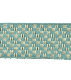 Macao Raphia Braid 60mm Trimming by Houles Turquoise Macao Raphia Braid 60mm Trimming by Houles Turquoise