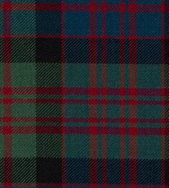 Macdonald Muted Fabric by The Isle Mill Red Macdonald Muted Fabric by The Isle Mill Red