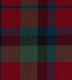 Macnaughton Mtd Fabric by The Isle Mill Green/Red Macnaughton Mtd Fabric by The Isle Mill Green/Red