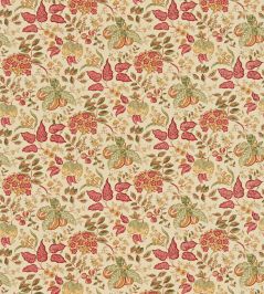Madagascar Fabric by Sanderson Gold/Red Madagascar Fabric by Sanderson Gold/Red