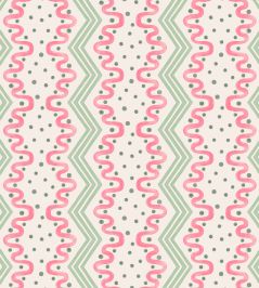 Madame Ziggle Wallpaper by Ottoline Pink and Green Madame Ziggle Wallpaper by Ottoline Pink and Green