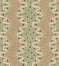 Madame Ziggle Fabric by Ottoline Pistachio Madame Ziggle Fabric by Ottoline Pistachio