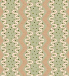 Madame Ziggle Wallpaper by Ottoline Pistachio Madame Ziggle Wallpaper by Ottoline Pistachio