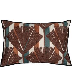 Madère Cushion 40 x 60cm by Maison Casamance Multico Terracota Foncé Madère Cushion 40 x 60cm by Maison Casamance Multico Terracota Foncé
