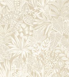 Madhuca Wallpaper by Casamance Sable Madhuca Wallpaper by Casamance Sable