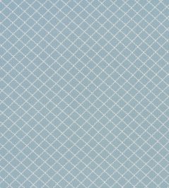 Maggie Lattice Fabric by Schumacher China Blue Maggie Lattice Fabric by Schumacher China Blue