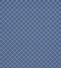 Maggie Lattice Fabric by Schumacher Cobalt Maggie Lattice Fabric by Schumacher Cobalt