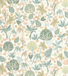 Magic Forest Wallpaper by Caselio Blanc vert Magic Forest Wallpaper by Caselio Blanc vert
